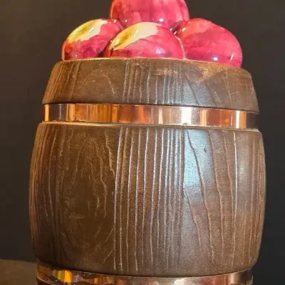 Metlox "Apple Barrel" Cookie Jar