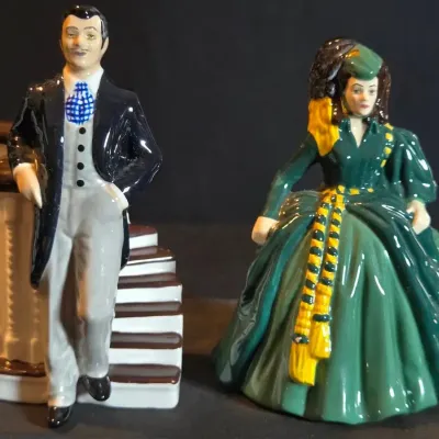 Gone With The Wind Rhett & Scarlett Salt & Pepper Shakers 