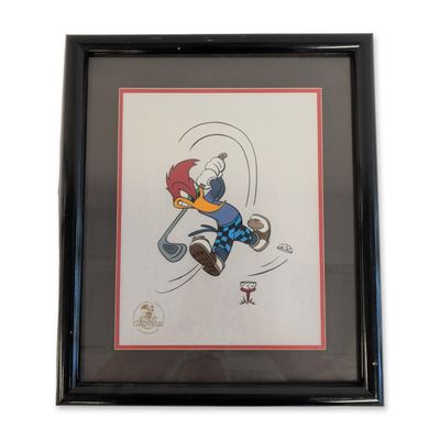 MCA Universal Woody Woodpecker Mean Slice Limited Edition Sericel w/ COA