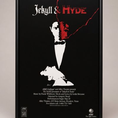 Jekyll & Hyde The Musical Original 1990 World Premiere Alley Theatre Poster