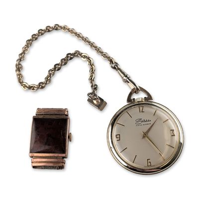 2pc Vintage Shields Fifth Avenue and Gruen Timepieces