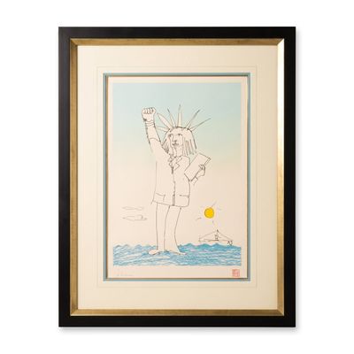 John Lennon (British, 1940-1980) Power to The People Serigraph from Dakota Days series, Signature &