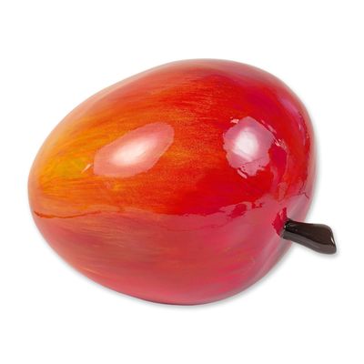 In the Style of Mamalu Wood Contemporary Pop Art Lacquered Resin Mango Sculpture