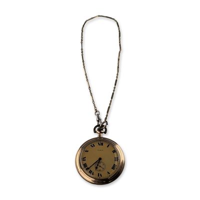 Elgin National Watch Co. Gold Filled Pocket Watch and Chain