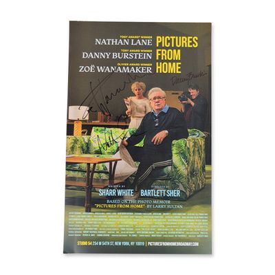 Pictures From Home Signed Broadway Window Card Poster