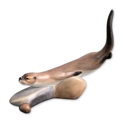 Royal Doulton Images of Nature Bone China Figurine, Clear Water Otter HN3530
