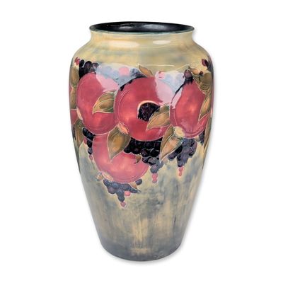 Moorcroft Pottery Large Vase, Pomegranate