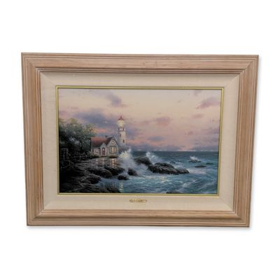 Thomas Kinkade Framed Seaside Memories I Offset Lithograph, Beacon of Hope