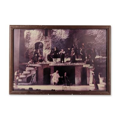 Zorba 1983 Broadway Revival Multi-Signed Production Poster