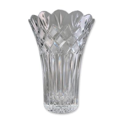 Waterford Crystal Romance of Ireland Collection Vase, Irish Lace