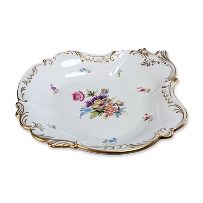 Herend Hungarian Porcelain Trilobate Serving Dish