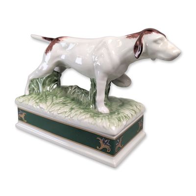 Elizabeth Arden Southern Heirlooms Porcelain Hunting Dog Lidded Box