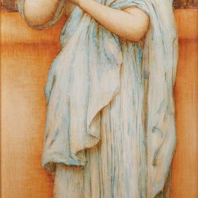 Minton Neo-Classicist Classical Female Figural Framed Wall Tile
