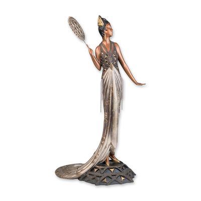 Erte (Romain de Tirtoff 1892-1990), 1989 Bronze Sculpture, Fedora