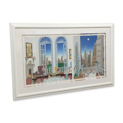 Thomas McKnight (American, b. 1941), Serigraph on Paper, Manhattan Fantasy, Signed & Numbered