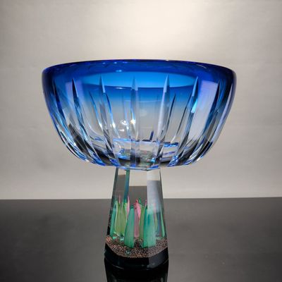 Caithness Scotland Art Glass Amazonia Centerpiece Bowl