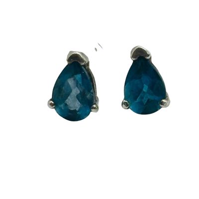 Sterling Spinel Teardrop Earrings