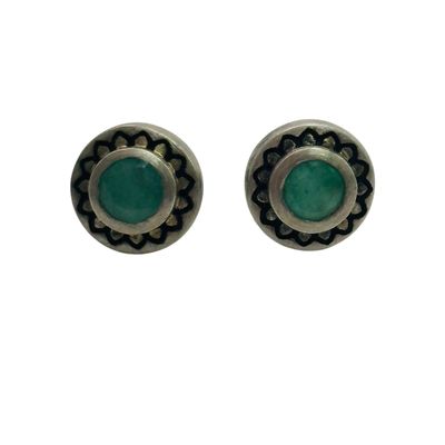 Sterling Aqua Earrings
