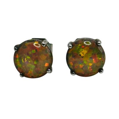 Sterling Opal Earrings
