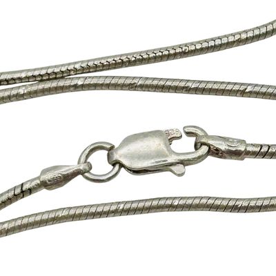 Sterling Round Snake Chain Necklace