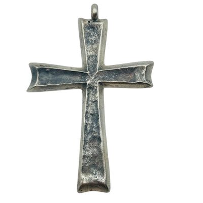 Signed Sterling Cross Pendant