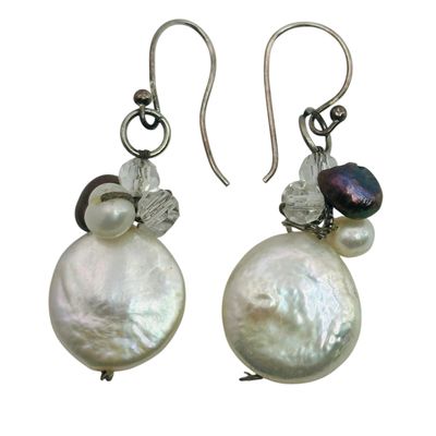 Sterling Mother Of Pearl Earrings