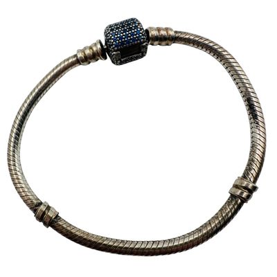 Pandora Sterling Round Snake Chain Bracelet