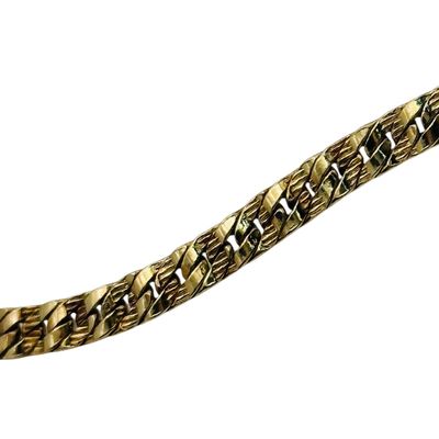 Signed Sterling Flat Chain Bracelet