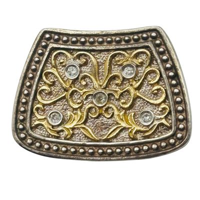 Sterling 14k Diamond Pendant