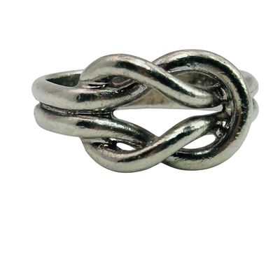 Sterling Knotted Ring Sz 7