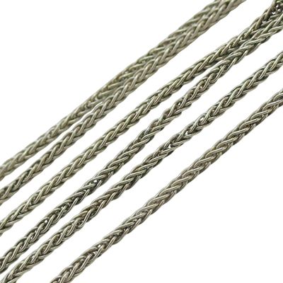 Sterling Wheat Chain Necklace