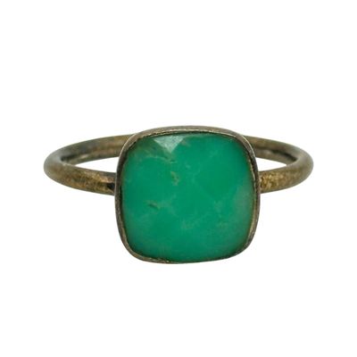 Sterling Chalcedony Ring Sz 7.5