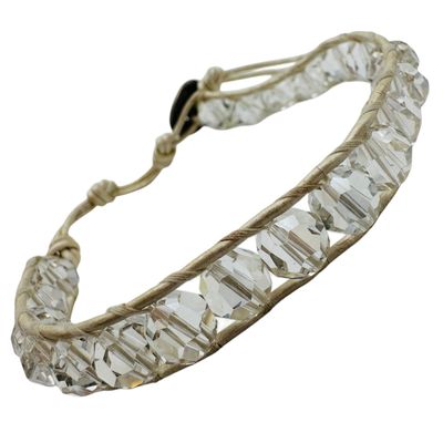 Chan Luu Sterling Leather Wrap Bracelet