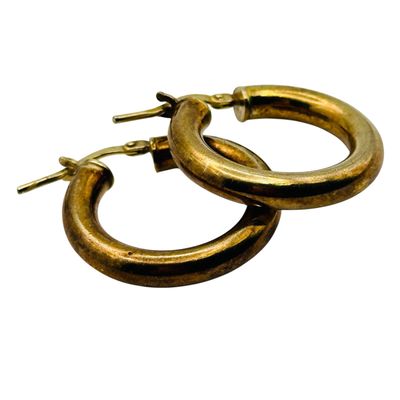 Italy Sterling Hoop Earrings