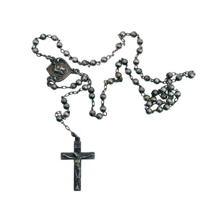 Sterling Catholic Rosary Five Decade Layout