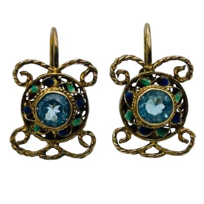 Sterling Spinel Earrings