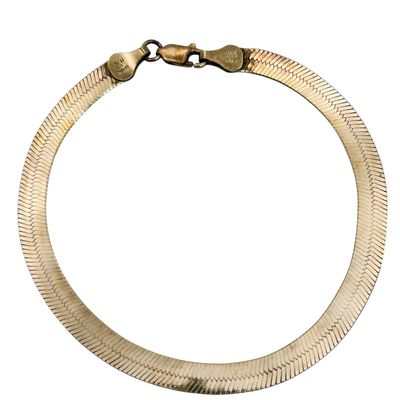 BurS Sterling Flat Chain Bracelet