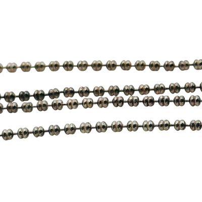 Sterling Bead Chain Necklace