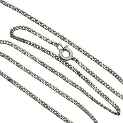 Sterling Curb Chain Necklace