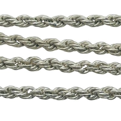 Sterling Rope Chain Necklace