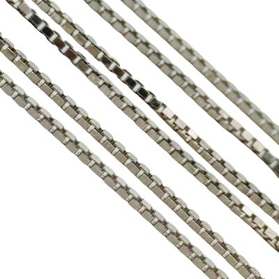 Italy Sterling Box Chain Necklace
