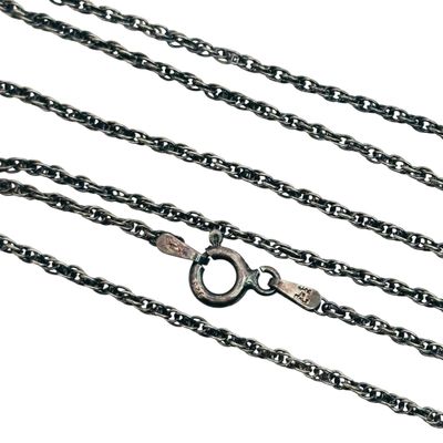 Milor Italy Sterling Rope Chain Necklace