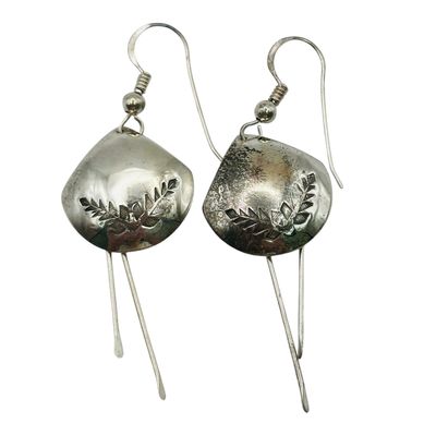 Southwest Sterling Stamped Earrings