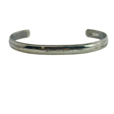 Sterling Stamped Cuff Bracelet