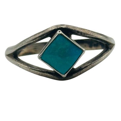 Bell Trading Post Sterling Turquoise Ring Sz 9