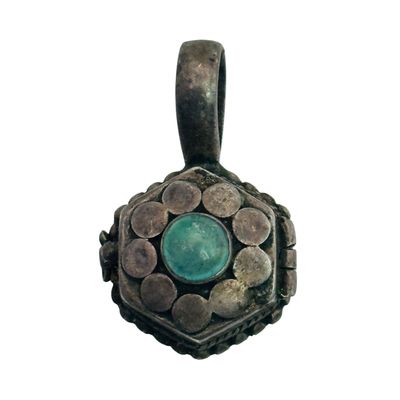 Sterling Jade Locket Pendant