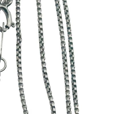 Signed Sterling Box Chain Necklace