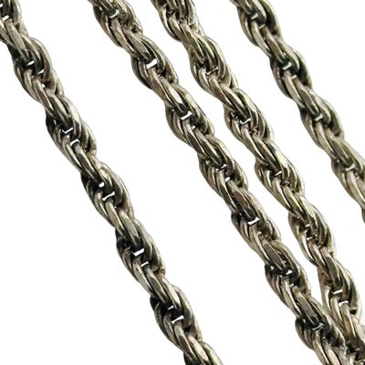 Italy Sterling Rope Chain Necklace