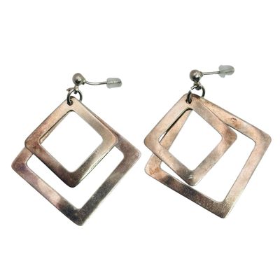 Signed Sterling Dangle Earrings