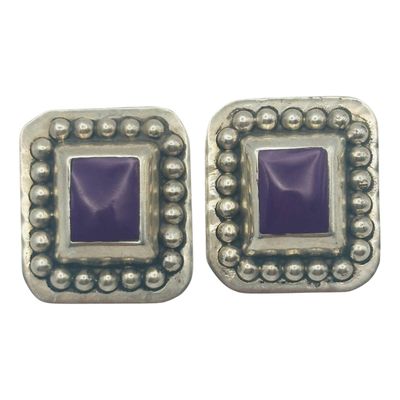ATI Mexico Sterling Clip On Earrings